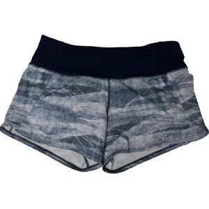 LULULEMON RUN TIMES SHORTS 4-WAY STRETCH SWIFT ULTRA BLUE SIZE 4
